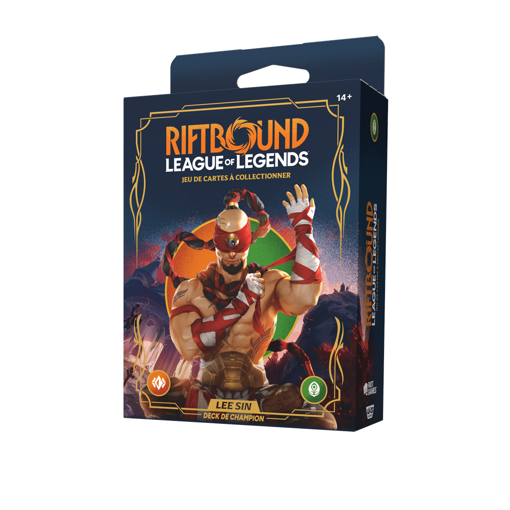 Découvrez le nouveau Riftbound TCG : Origins VF Deck Champion Lee le superbe TCG au gameplay unique desormais disponible en français