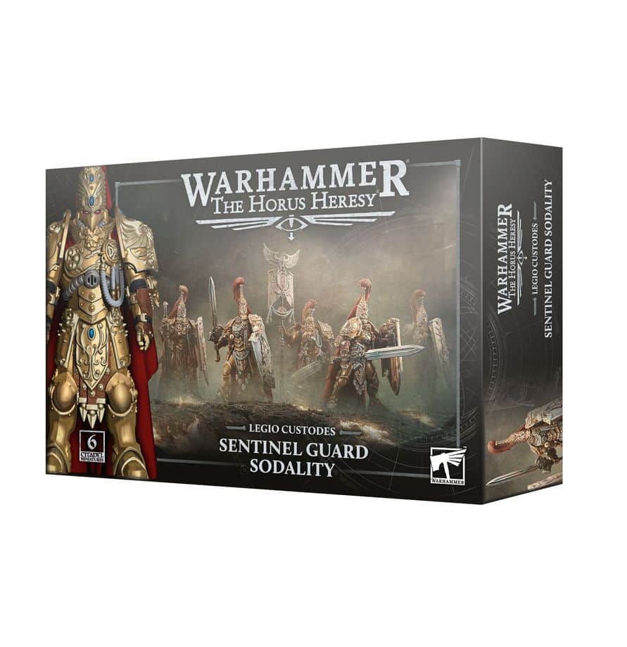 Déployez vos Legio Custodes Sentinel Guard Sodality: lames de sentinelle, boucliers Praesidium pour renforcer votre défense