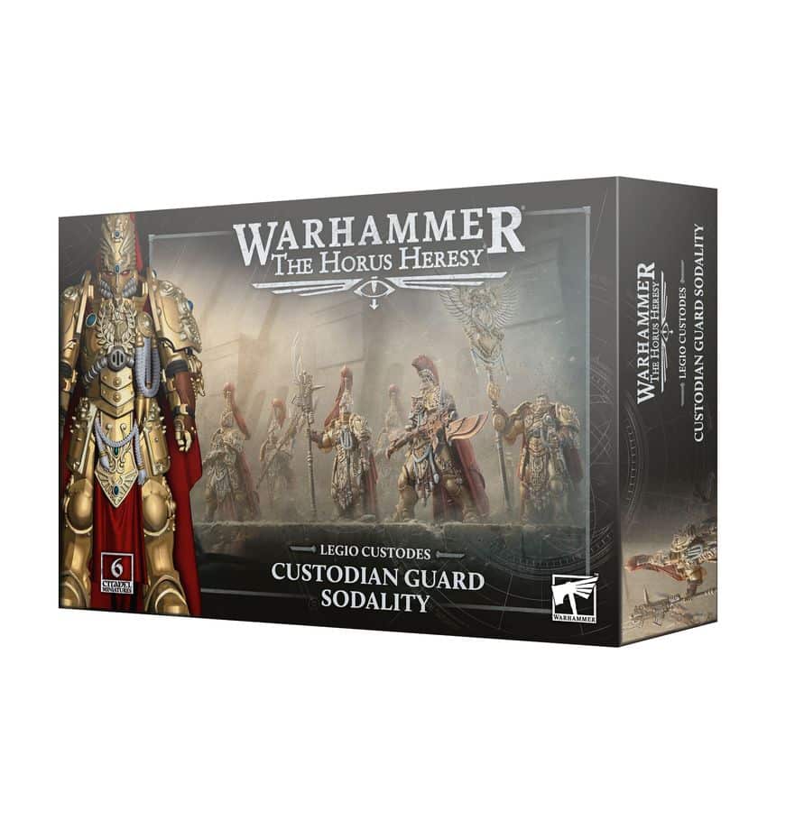 Renforcez votre Legio Custodes Custodian Guard Sodality personnalisables : lances de gardien légendaires, vexillum du Magisterium