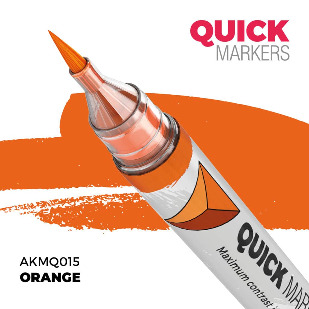 Découvrez Orange Quick Marker , une gamme de peinture wash d'exceptions pour vos figurines d'exceptions