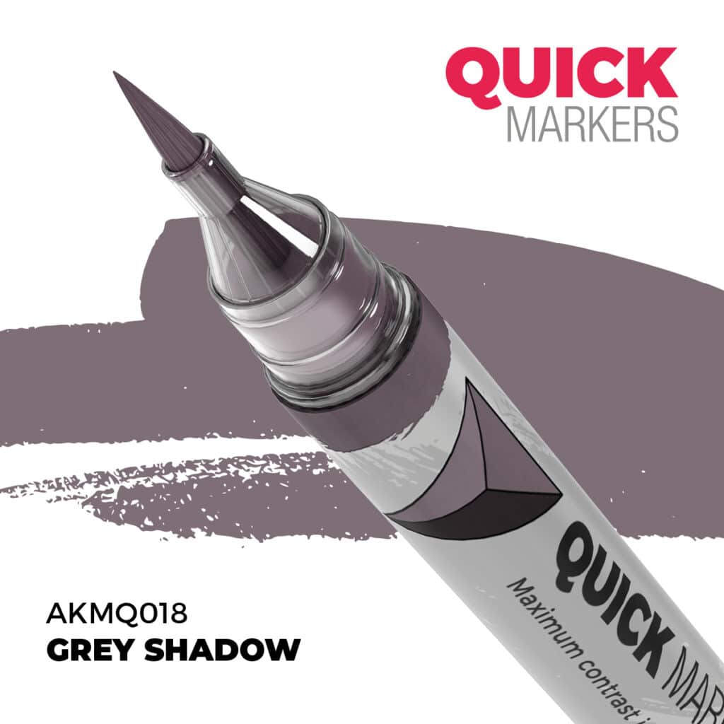 Découvrez Grey Shadow Quick Marker, une gamme de peinture wash d'exceptions pour vos figurines d'exceptions