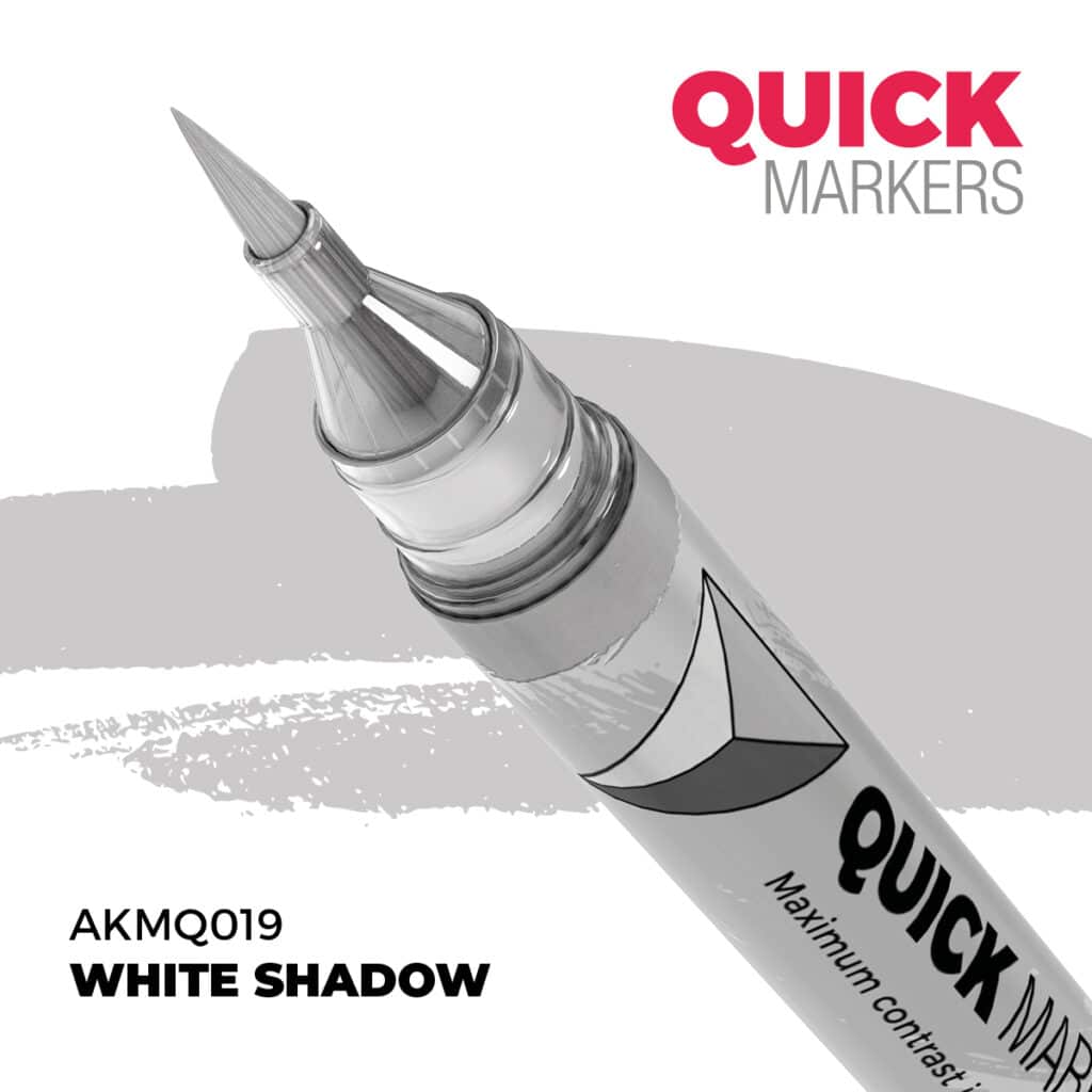 Découvrez White Shadow Quickmarker , une gamme de peinture wash d'exceptions pour vos figurines d'exceptions