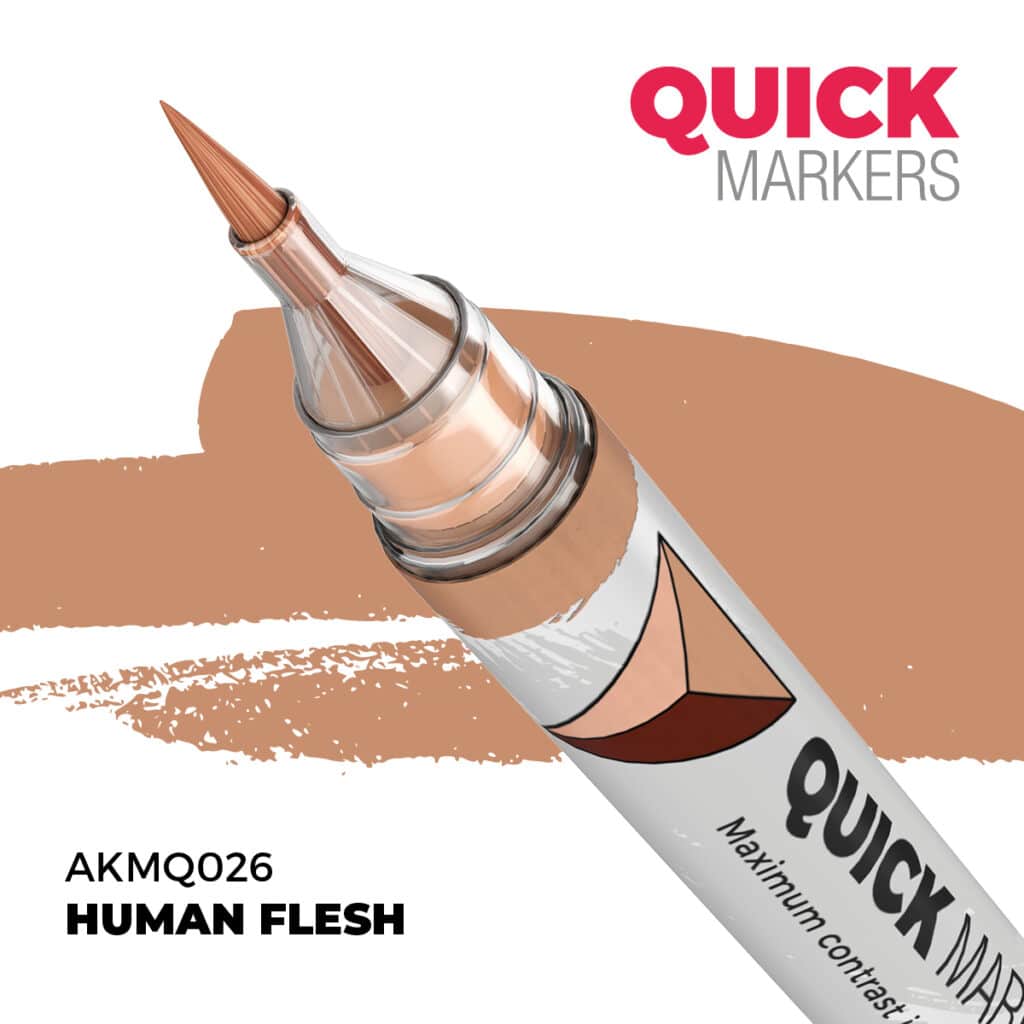 Découvrez Human Flesh Quickmarker , une gamme de peinture wash d'exceptions pour vos figurines d'exceptions
