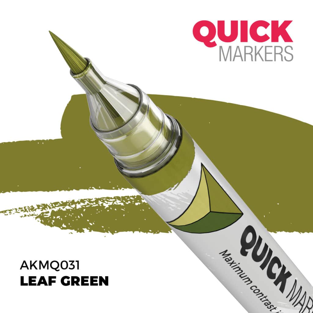 Découvrez Leaf Green Quickmarker , une gamme de peinture wash d'exceptions pour vos figurines d'exceptions