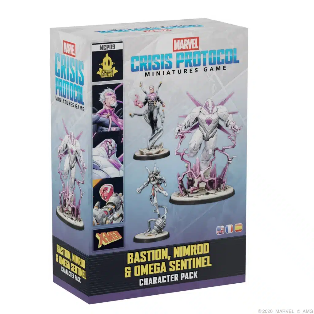 Marvel Crisis Protocol Bastion, Nimrod, Omega Sentinel de nouveaux personnages pour le jeu de figurines Marvel Crisis Protocol , a découvrir absolument