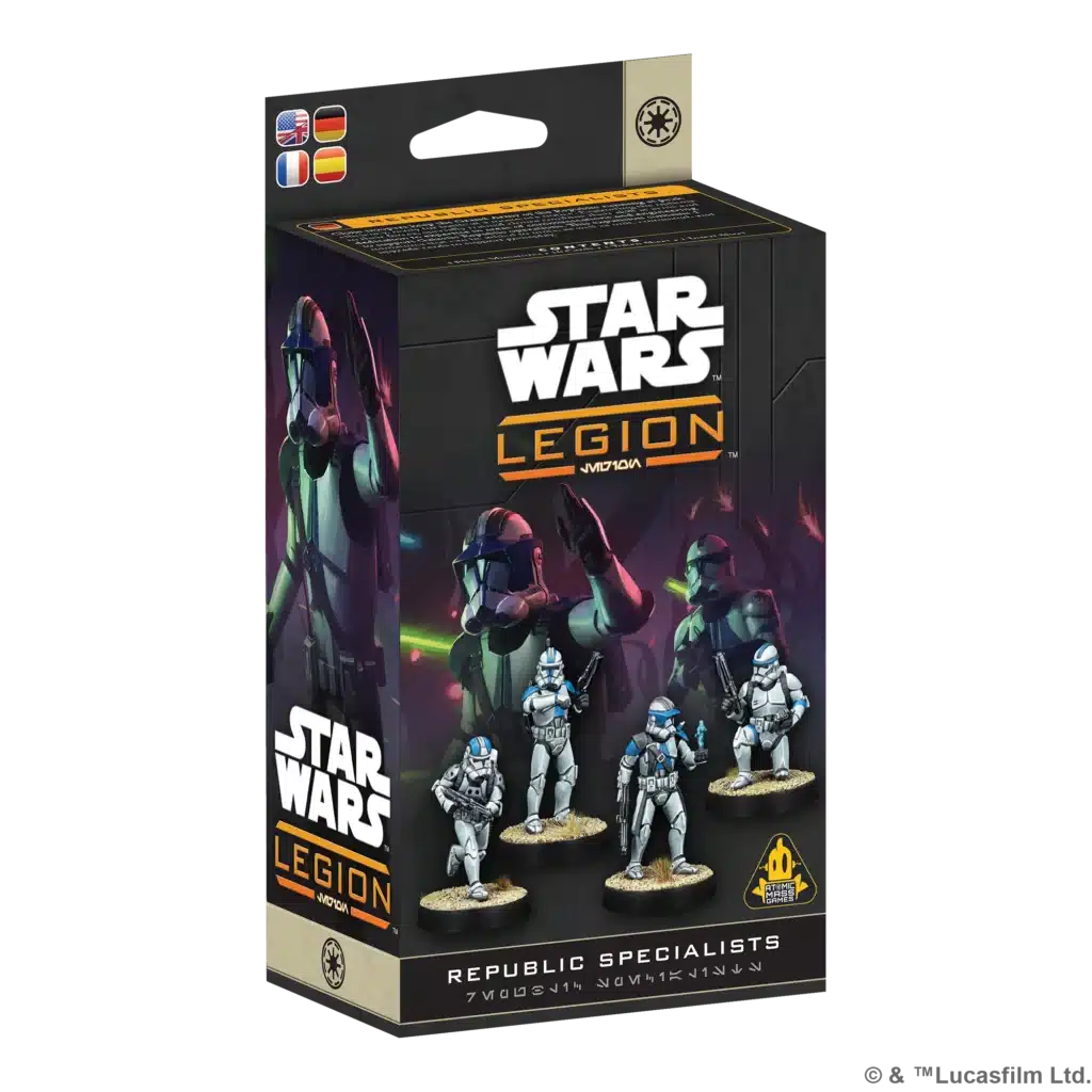 Star wars Legion : Republic Specialists VF est la prochaine sortie pour Star Wars Legion et sa nouvelle version de ce jeu fantastique