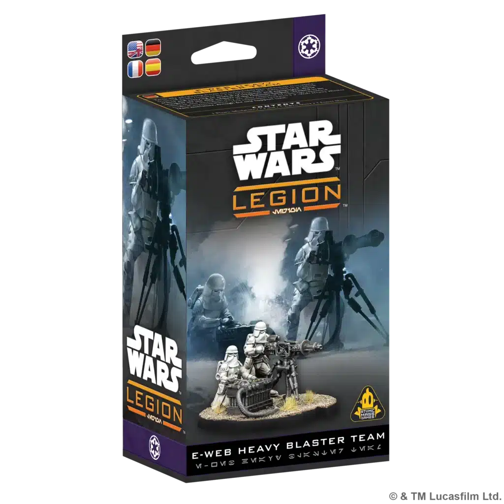 Star wars Legion : Imperial E-Web Blaster Team est l'une des unités de forces spéciales les plus redoutables de l'Empire.