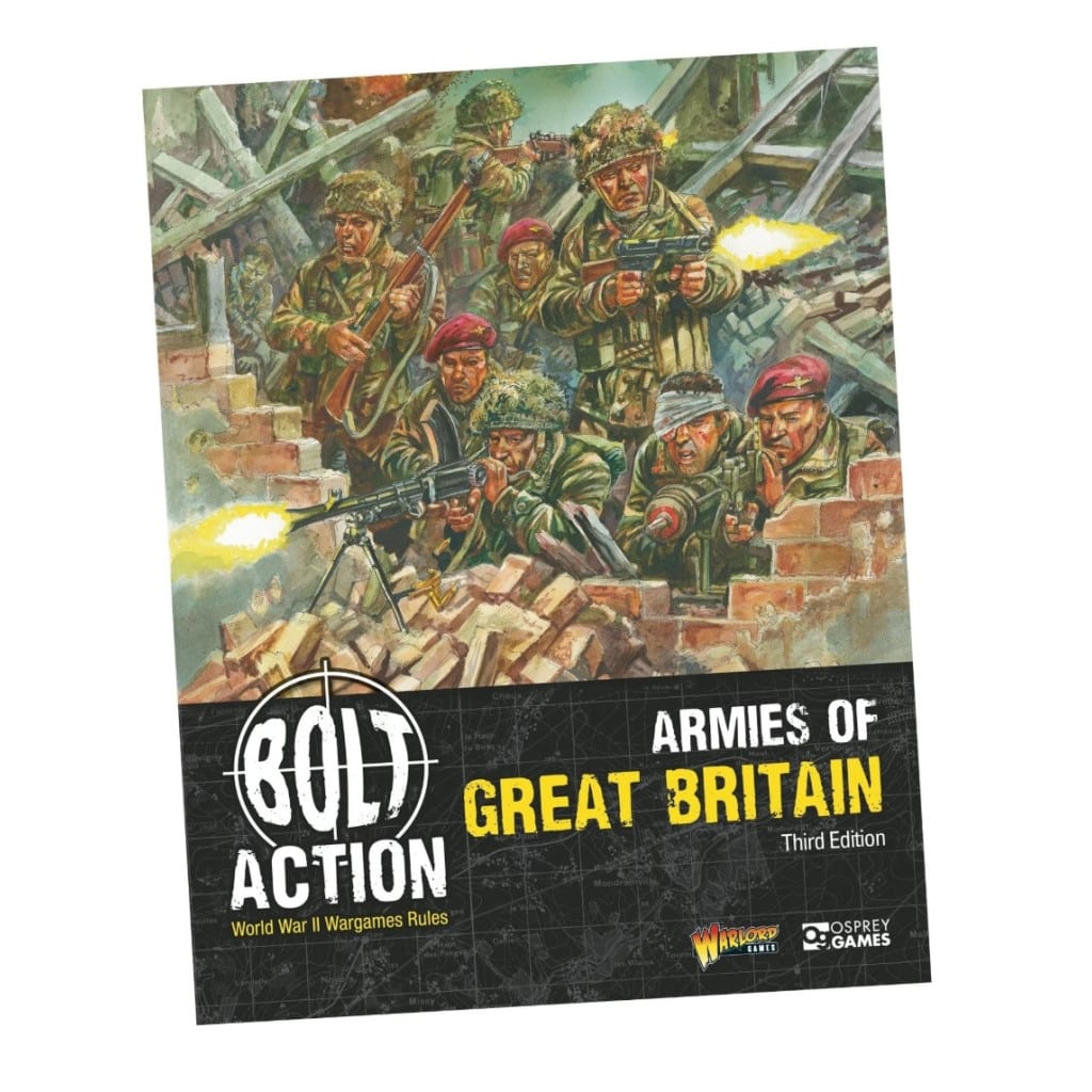 Bolt Action Armies of Great Britain V3 VF est indispensable pour collectionner et jouer les forces britanniques à Bolt Action !