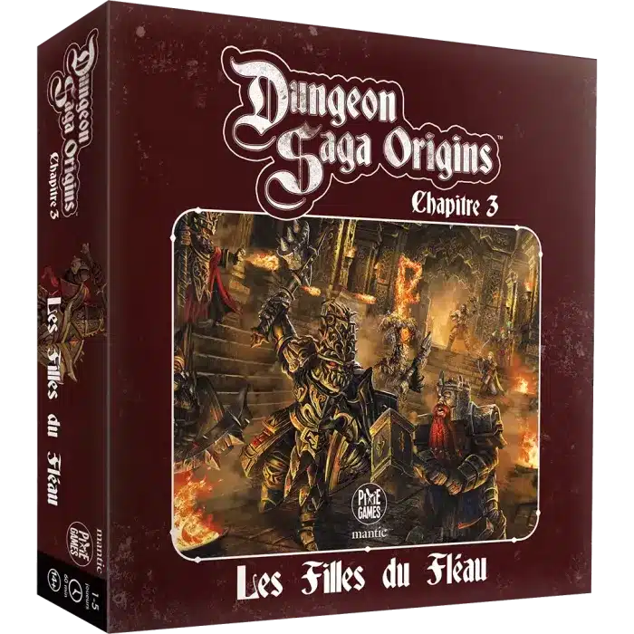 Dungeon Saga Saga Origins - Les Filles du Fleau est une nouvelle version d'un jeu accessible tout public dans l'univers des dungeons crawler à la heroquest