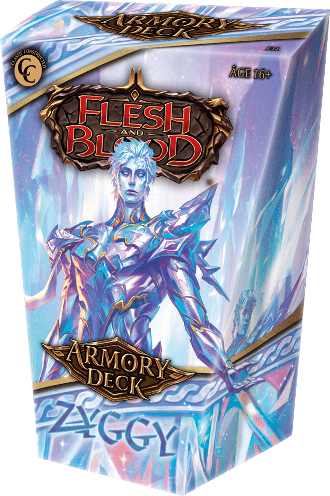 Découvrez Flesh and Blood - Armory Deck - Ziggy VF , une nouvelle façon de jouer à notre super jeu de cartes Flesh and Blood, ce superbe TCG