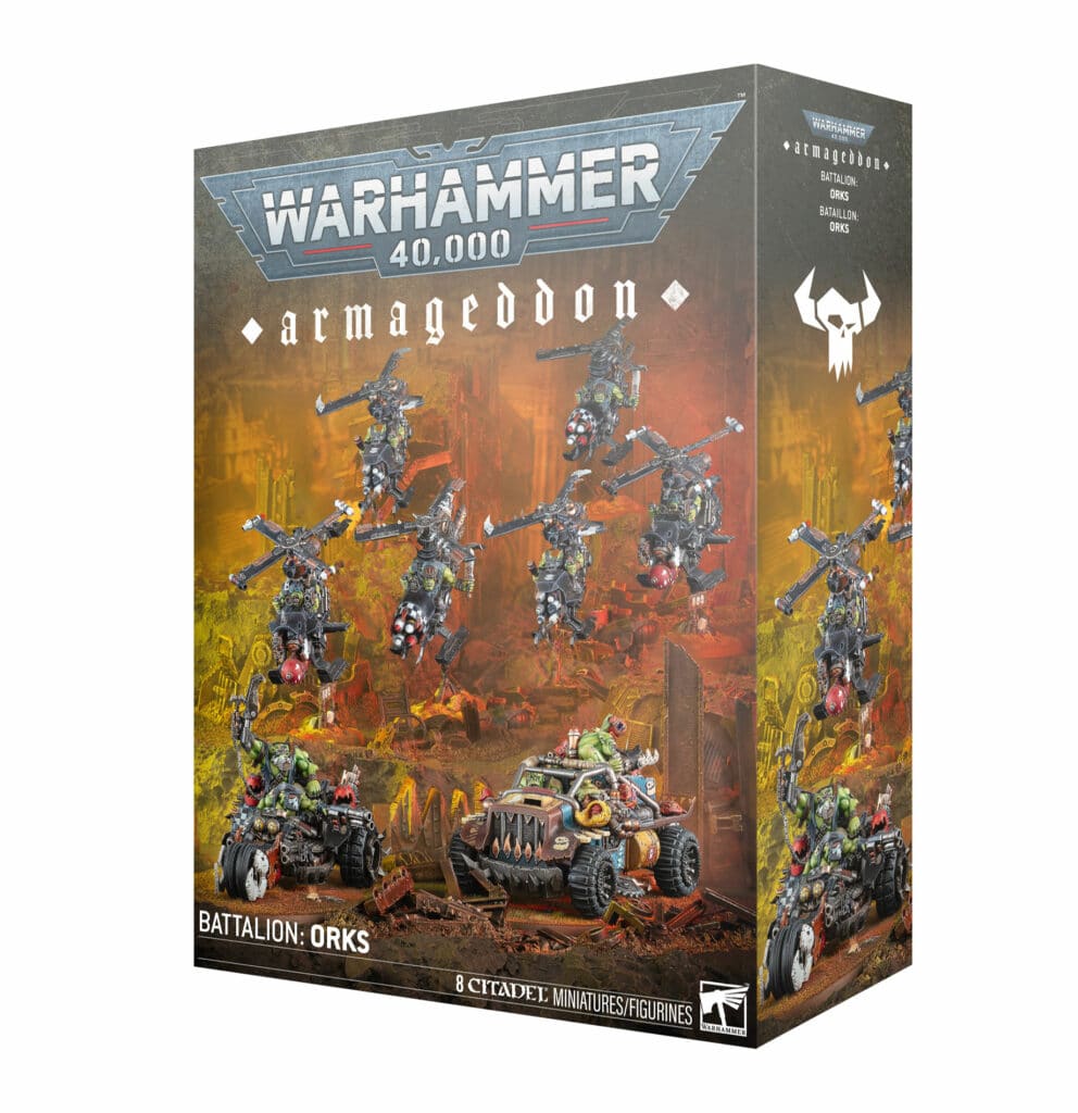 Dévastez le monde connu à l'aide de marées de peaux vertes et Bataillon Orks dans l'univers de warhammer 40.000
