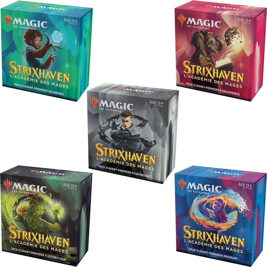 Découvrez Magic the Gathering - Secrets Strixhaven lot 5 packs d'AP un nouveau moyen facile de commencer à jouer en format standard