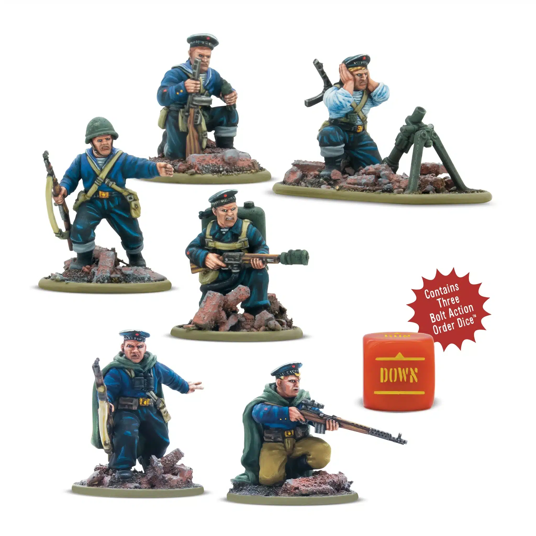 Bolt Action Soviet Naval Brigade Weapon Teams fait partie des nouvelles sorties pour l'armée rouge dans le cadre de la 3 eme edition de bolt action