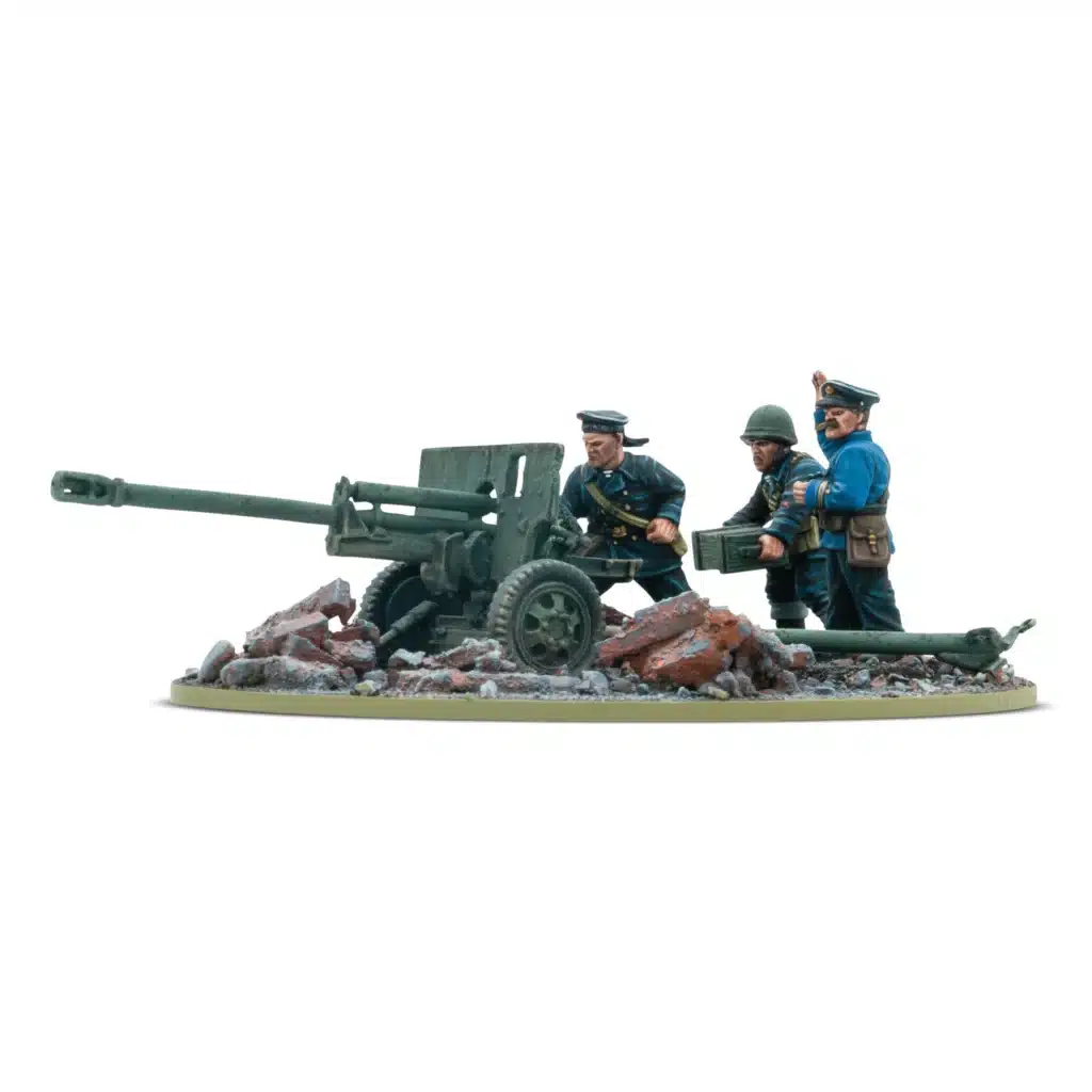 Bolt Action ZiS-3 DIvisional Gun with Soviet Naval Brigade Crew fait partie des nouvelles sorties pour l'armée rouge dans le cadre de la 3 eme edition de bolt action