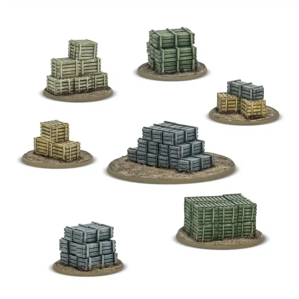 Bolt Action Objective Marker Set - Crates fait partie des nouvelles sorties pour l'armée rouge dans le cadre de la 3 eme edition de bolt action