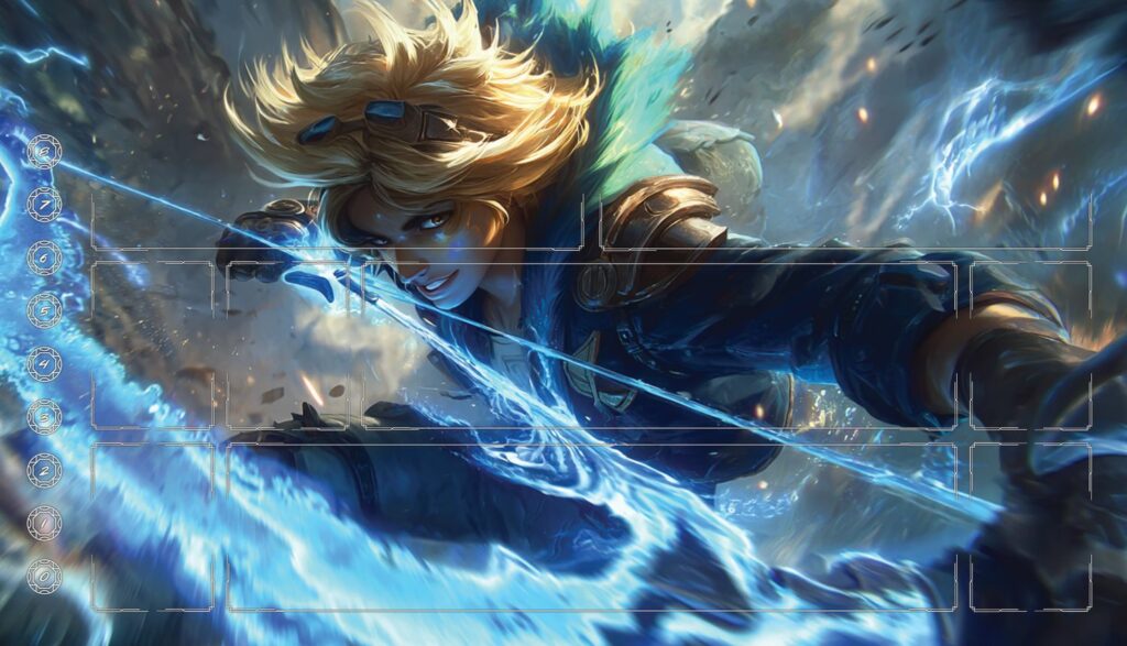 Jouez à Riftbound : le TCG dans l'univers de League of Legends avec le magnifique Riftbound: League of Legends TCG Playmat Ezareal Torek