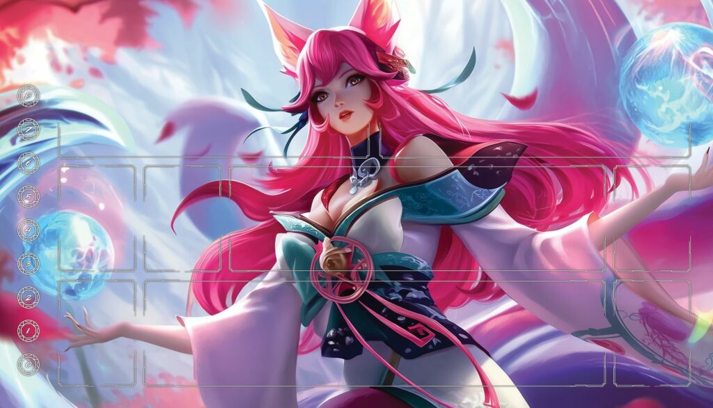 Jouez à Riftbound : le TCG dans l'univers de League of Legends avec le magnifique Riftbound: League of Legends TCG Playmat Ahri Torek