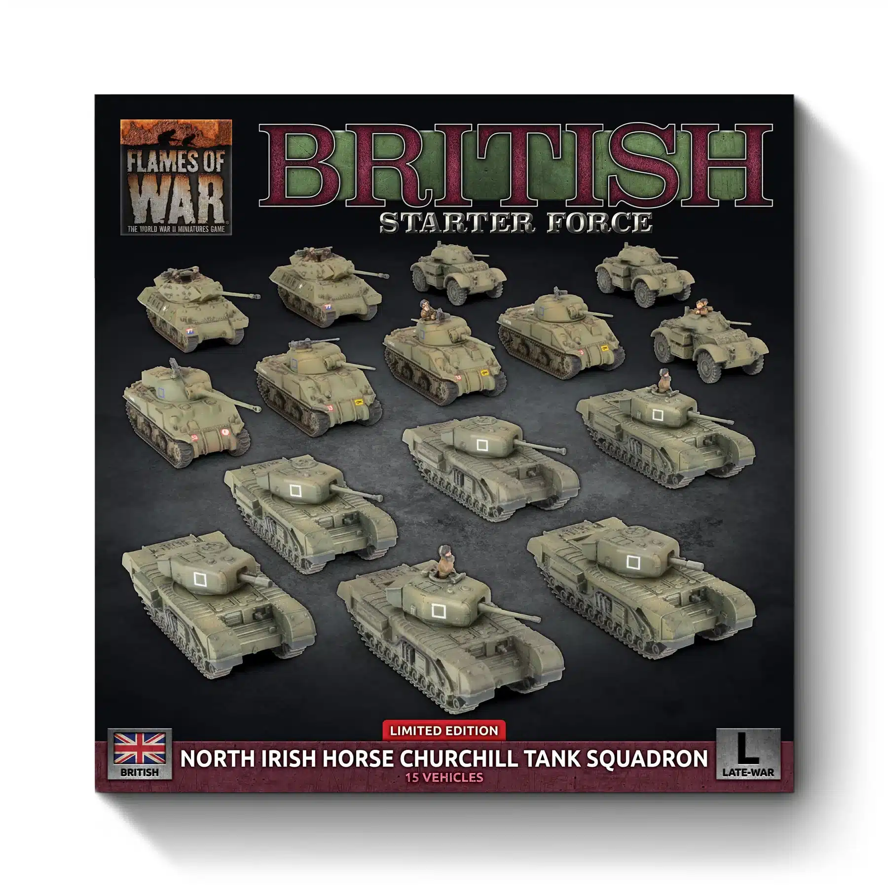 Flames of War: North Irish Horse Churchill Tank Squadron fait partie des nouveautés de battlefront sur la fin de guerre à l'echelle de 10mm