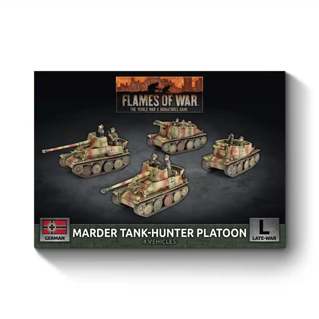 Flames of War: Marder / Grille Self-propelled Gun Platoon fait partie des nouveautés de battlefront sur la fin de guerre à l'echelle de 10mm