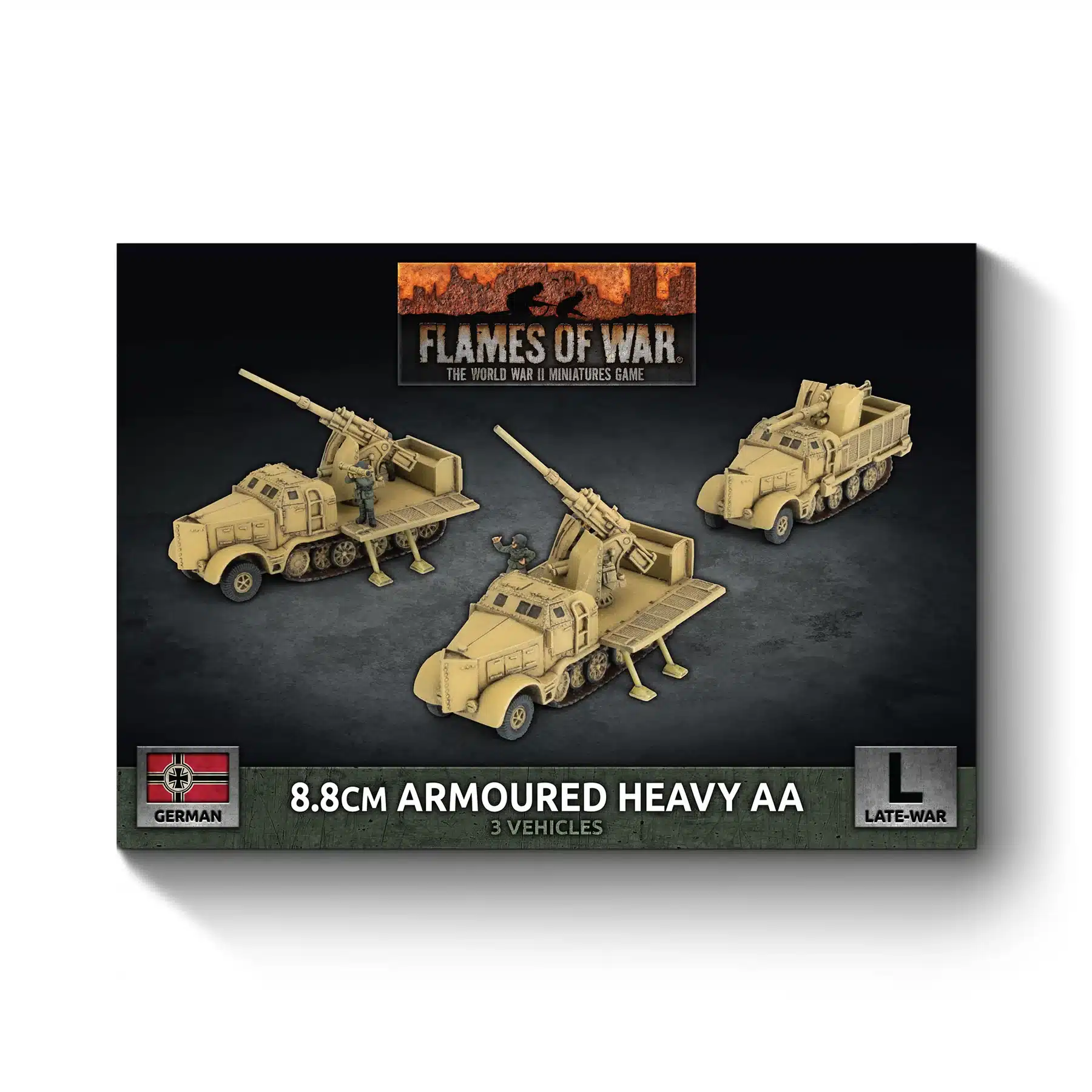 Flames of War: 8.8cm FlaK37(Sf ) (8.8cm) (GBX215) fait partie des nouveautés de battlefront sur la fin de guerre à l'echelle de 10mm
