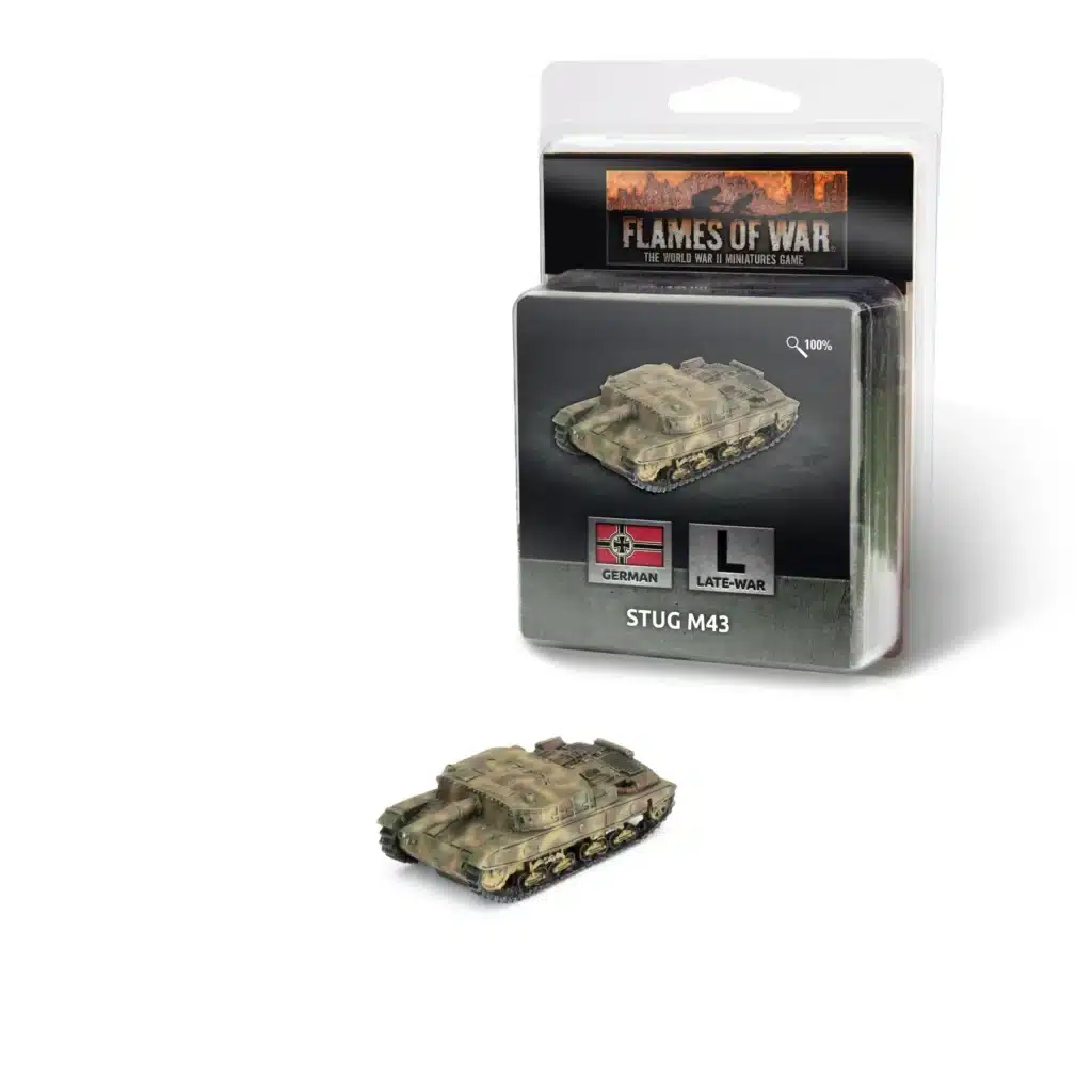 Flames of War: StuG M43 (105mm) (GE130) fait partie des nouveautés de battlefront sur la fin de guerre à l'echelle de 10mm