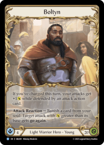 Découvrez Flesh and Blood - Silver Age Chapitre 3 : Deck Boltyn , une nouvelle façon de jouer à notre super jeu de cartes Flesh and Blood, ce superbe TCG