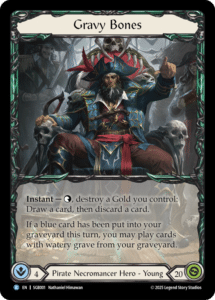 Découvrez Flesh and Blood - Silver Age Chapitre 3 : Deck Gravy Bones , une nouvelle façon de jouer à notre super jeu de cartes Flesh and Blood, ce superbe TCG