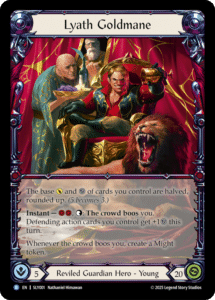 Découvrez Flesh and Blood - Silver Age Chapitre 3 : Deck Lyath Goldmane , une nouvelle façon de jouer à notre super jeu de cartes Flesh and Blood, ce superbe TCG