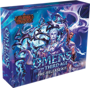 Découvrez Flesh and Blood - Pack d'avant première Omens of the Third Age VO , une nouvelle façon de jouer à notre super jeu de cartes Flesh and Blood, ce superbe TCG