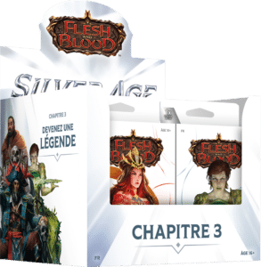 Découvrez Collection des 5 Decks Silver Age Chapitre 3 Flesh And Blood , une nouvelle façon de jouer à notre super jeu de cartes Flesh and Blood, ce superbe TCG