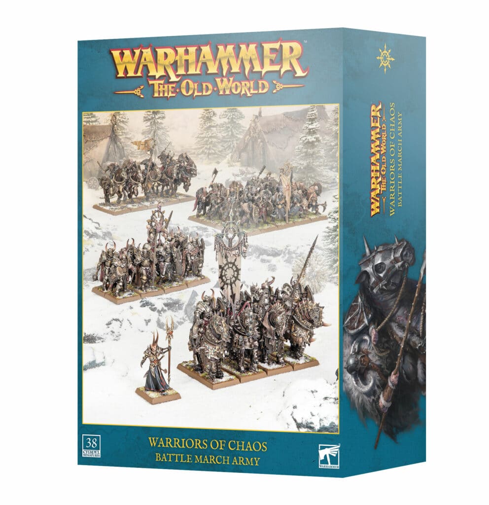 Old World Warriors of Chaos : Battle March Army , une superbe unité parfaite pour tout joueurs des guerriers du Chaos pour The Old World