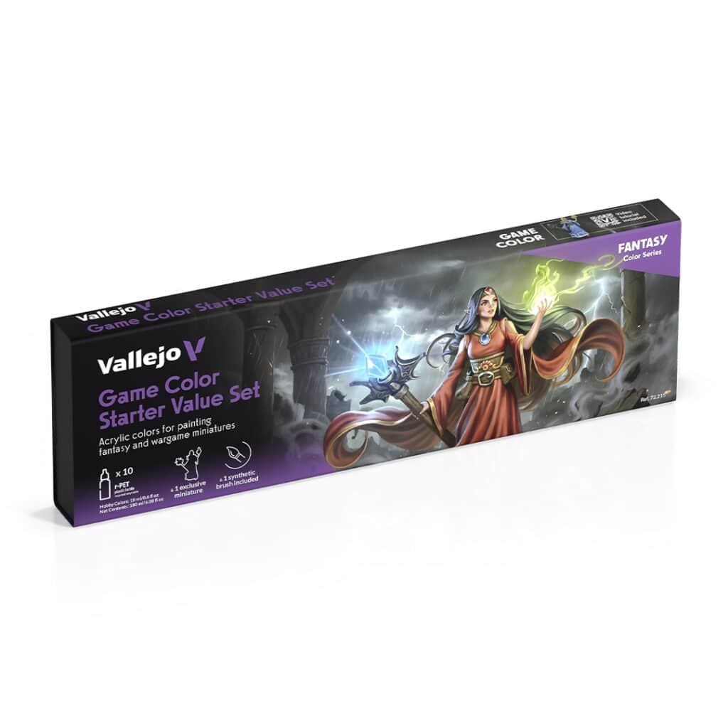 Game Color Starter Set fait partie des superbes nouveaux set de vallejo pour la peinture au pinceau ou a l'aero en la diluant