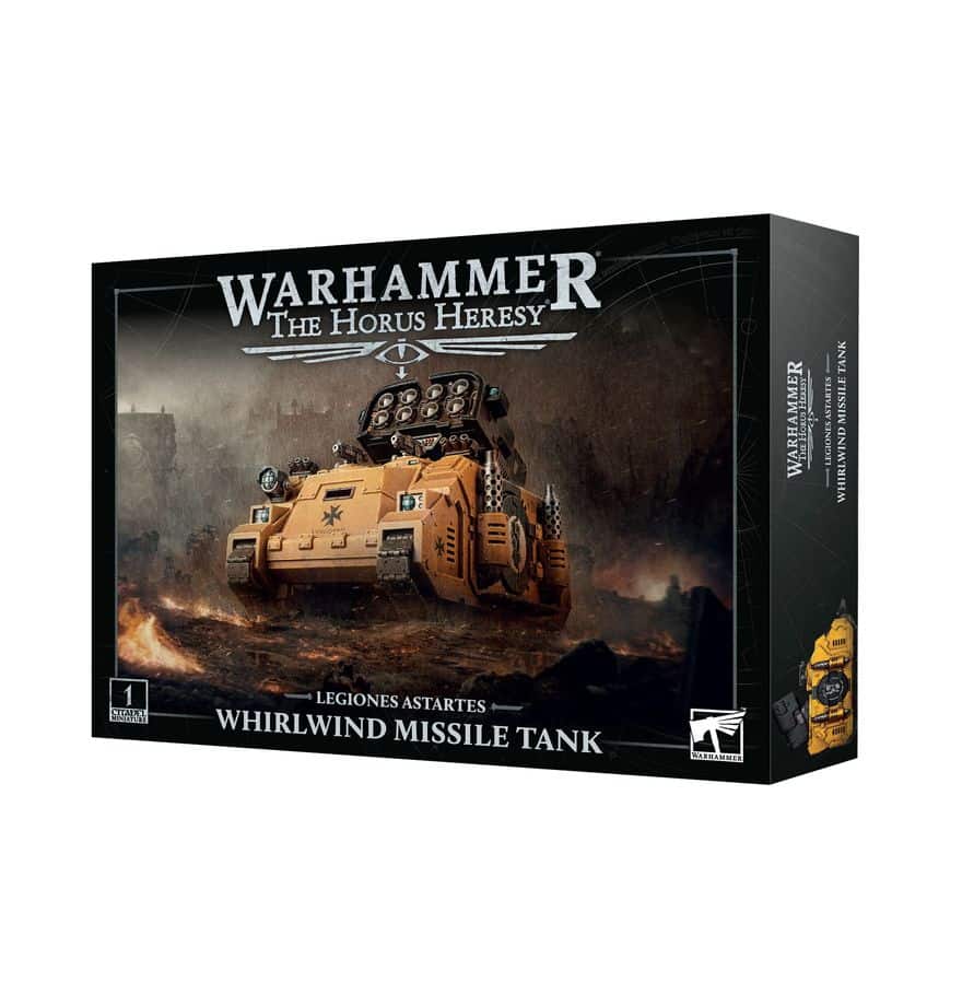 Découvrez le Horus Heresy : Legion Astartes Whirlwind Missile Tank, un blindé d'appui pour toutes les légions de Horus Heresy