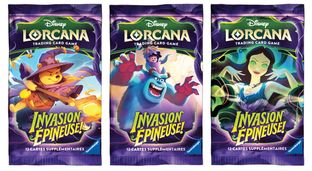 Disney Lorcana : Set 13 : Display Invasion Epineuse est un excellent moyen de collectionner ce chapitre avec ses nouveaux mecanismes de jeu