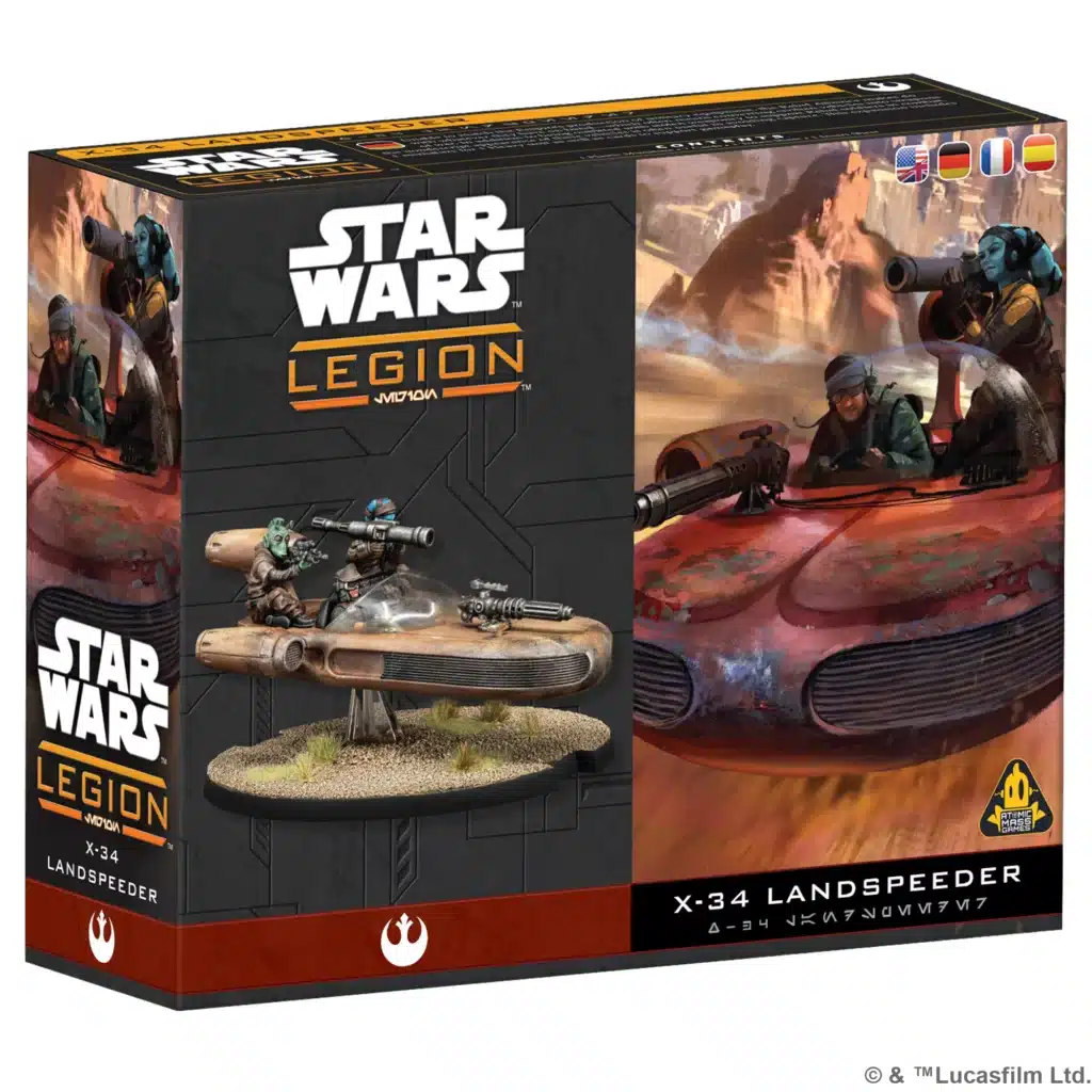 Découvrez une nouvelle unité pour les armées de l'alliance rebelle dans Star Wars Legion , avec Star Wars Legion - X-34 Landspeeder (reissue)