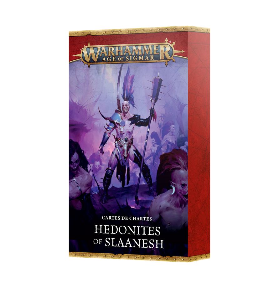 Hedonites of Slaanesh : Cartes de chartes accompagne la sortie des hedonites of slaanesh , avec un nouveau battletome , des cartes et nouvelles figurines