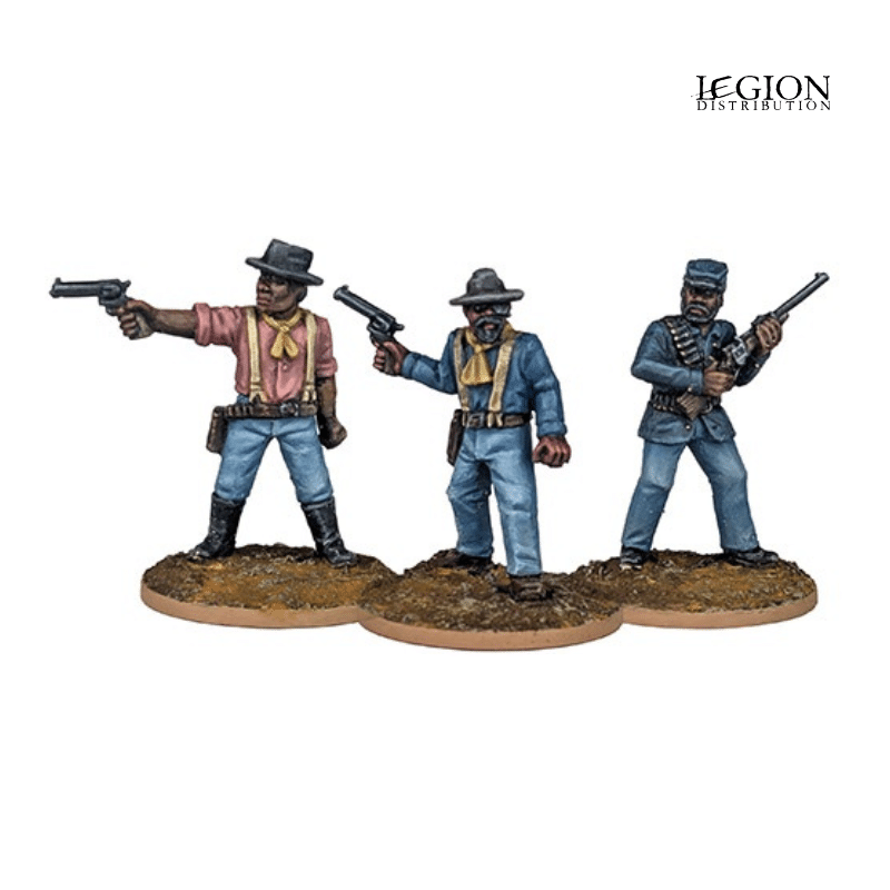 Dead Man's Hand : Renforts Buffalo Soldiers est un nouveau decor pour le starter traduit en VF grâce à Legion Distribution, un jeu d'escarmouche dans l'univers western