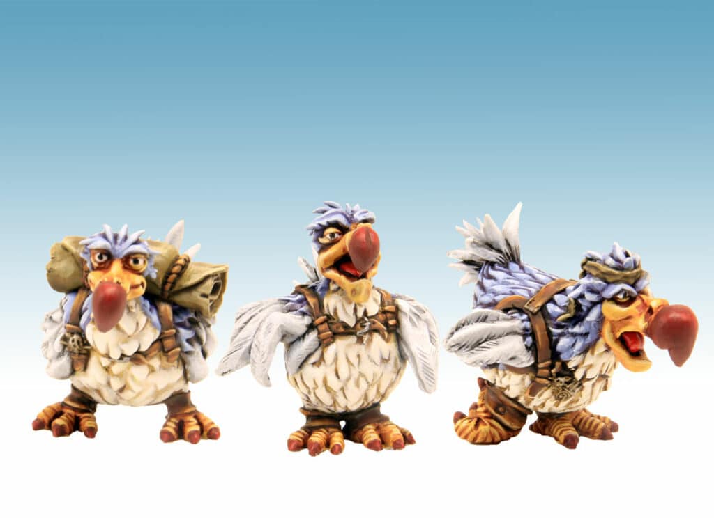 découvrez Briskars: Mercenaires : 3 dodos , une superbe figurine pour Briskars de nos amis nordistes de TGCM creation