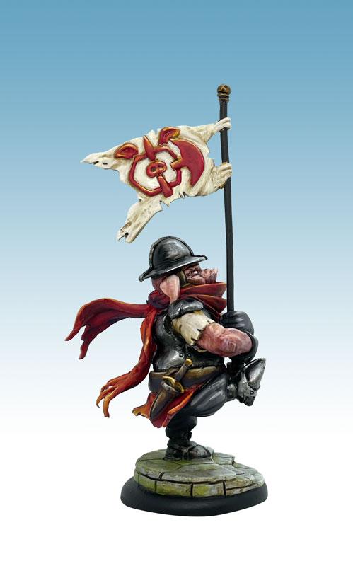 découvrez Briskars: Quintors : Enseigne de la Milice, une superbe figurine pour Briskars de nos amis nordistes de TGCM creation