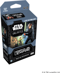 Set 8: Cendres de l'empire Deck Luke accompagne la sortie de la nouvelle edition du set 8 du formidable jeu de cartes Star Wars Unlimited