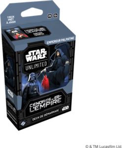 Star Wars Unlimited TCG: Set 8: Cendres de l'empire Deck Palpatine accompagne la sortie de la nouvelle edition du set 8 du formidable jeu de cartes Star Wars Unlimited