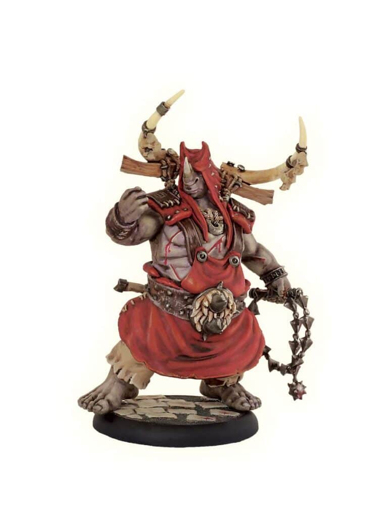 découvrez Kharn-Age : Prêtre ou Bourreau du Sacrifice , une des figurines emblématique de la faction des Kherops pour le jeu Kharn-Age de TGCM