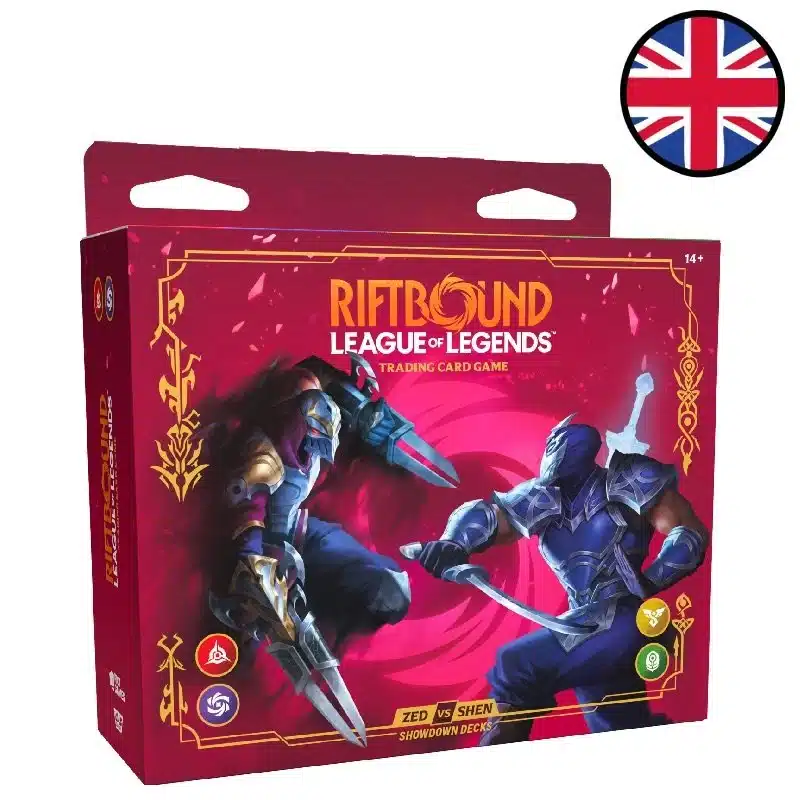 Découvrez le nouveau Riftbound: League of Legends TCG : Vendetta Decks Showdown: Zed vs Shen accompagnant de multiples autres produits