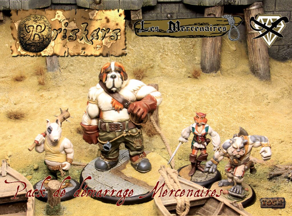 découvrez Briskars: Mercenaires : Starter Mercenaires, une superbe figurine pour Briskars de nos amis nordistes de TGCM creation