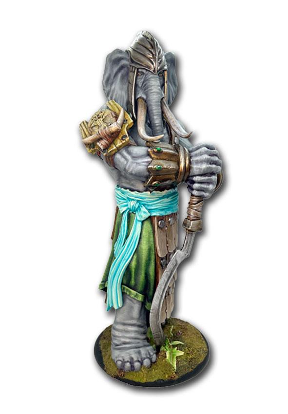 découvrez Kharn-Age : Hiérophante, une des figurines emblématique de la faction des Tembos pour le jeu Kharn-Age de TGCM
