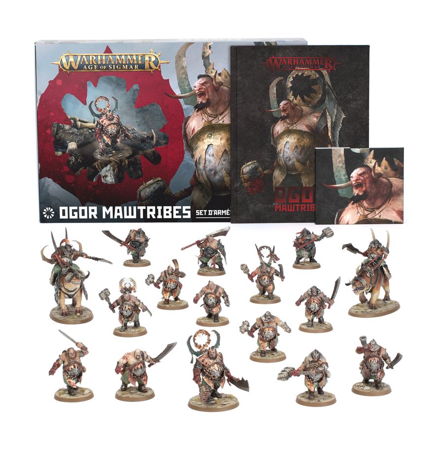 Découvrez le Ogor Mawtribes Set d'Armées en édition collector en Français, qui vous permet de commencer ou compléter les Ogors Mawtribes pour AoS