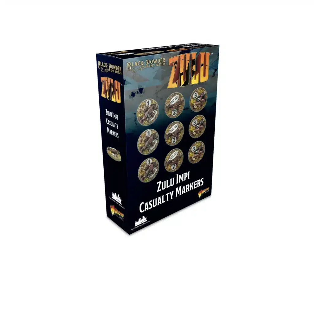 Black Powder Epic Battles: Zulu! - Zulu Impi Casualty Markers est le nouveau jeu proposé par warlord games sur le systeme de jeu de black powder