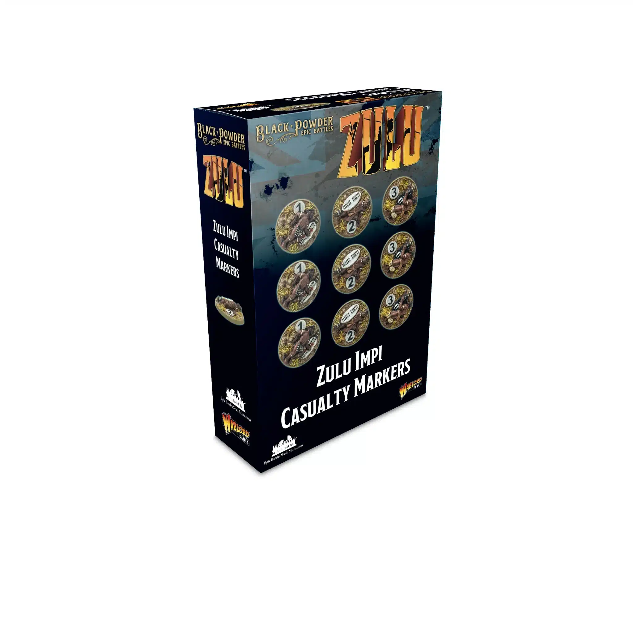 Black Powder Epic Battles: Zulu! - Zulu Impi Casualty Markers est le nouveau jeu proposé par warlord games sur le systeme de jeu de black powder