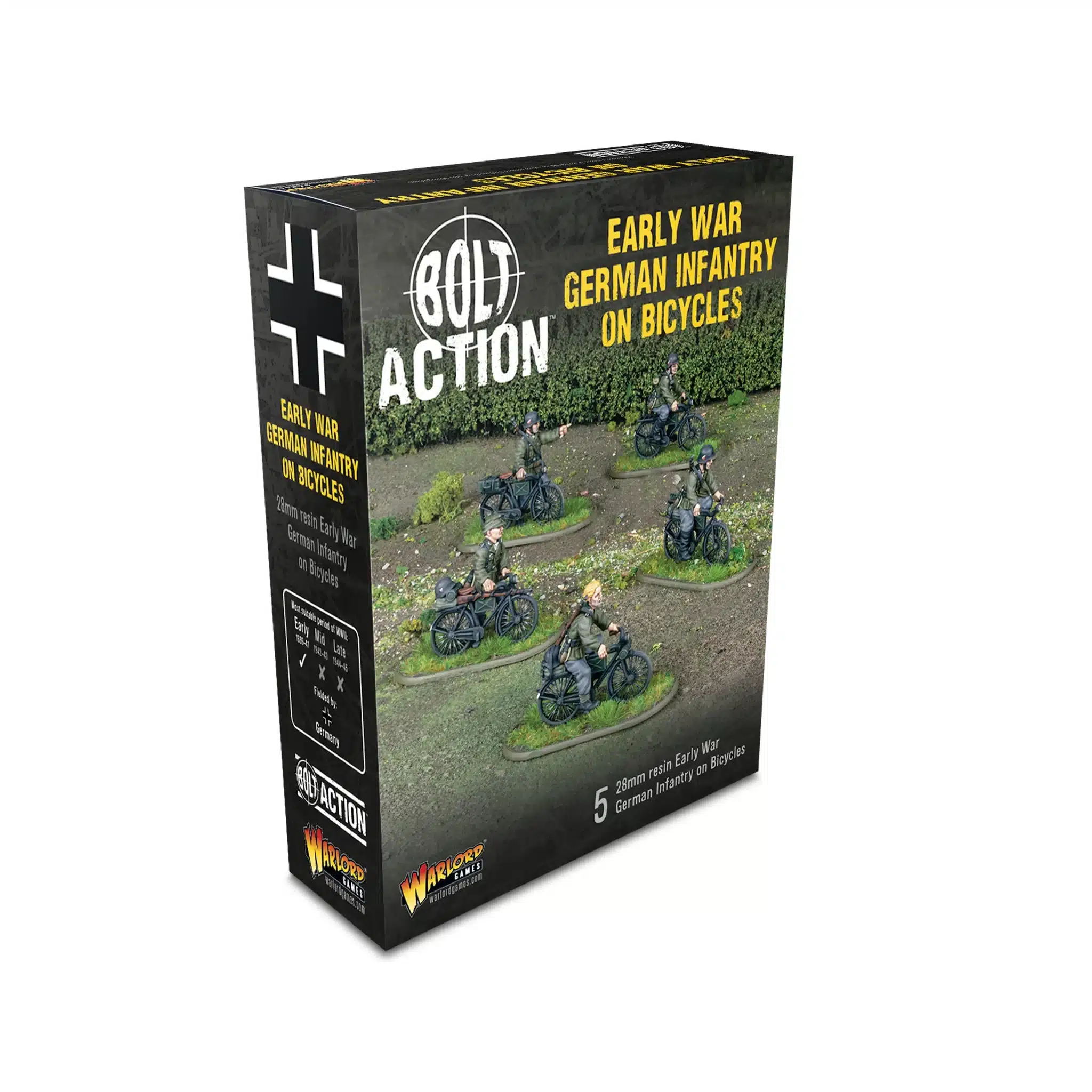 Bolt Action Early War German Infantry on Bicycles vous permettent de revivre les batailles emblématique de la deuxieme guerre mondiale