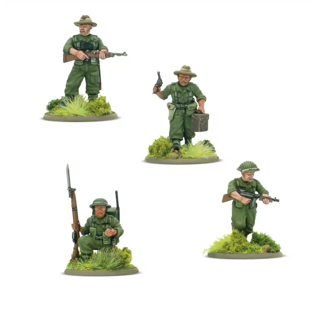 Bolt Action Britanniques Gurkha HQ vous permettent de jouer cette section emblématique de l'armée britannique pour le jeu bolt action